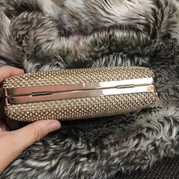 Fawziya crystal clutch 3 way wear peacock themed - Picture 7 of 11